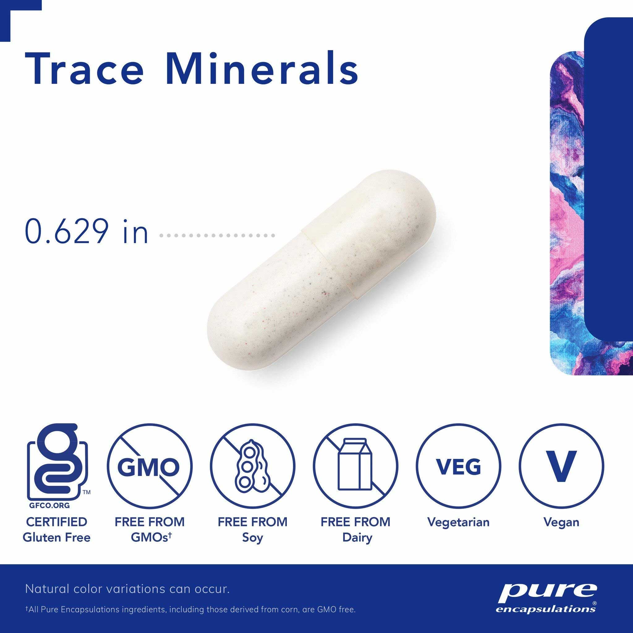 Pure Encapsulations Trace Minerals Capsules