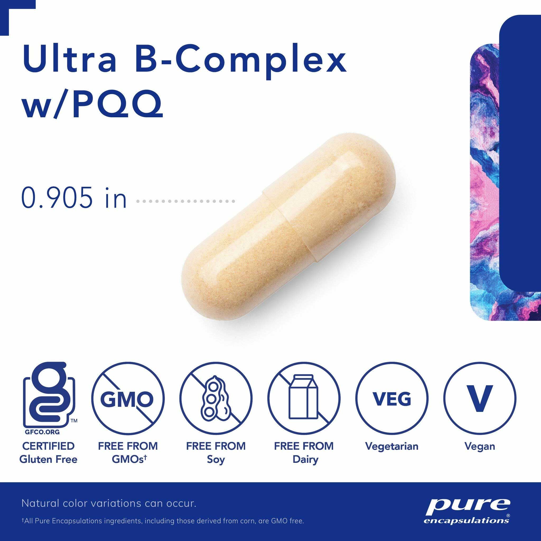 Pure Encapsulations Ultra B-Complex w/PQQ Capsules