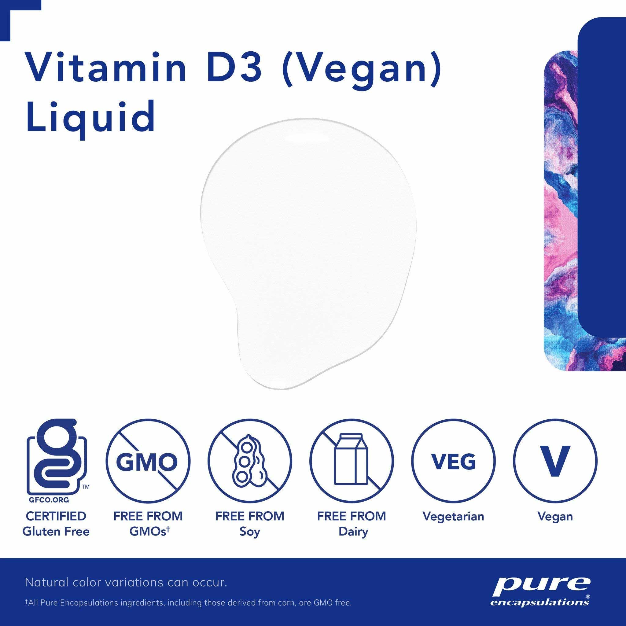 Pure Encapsulations Vitamin D3 (Vegan) liquid 