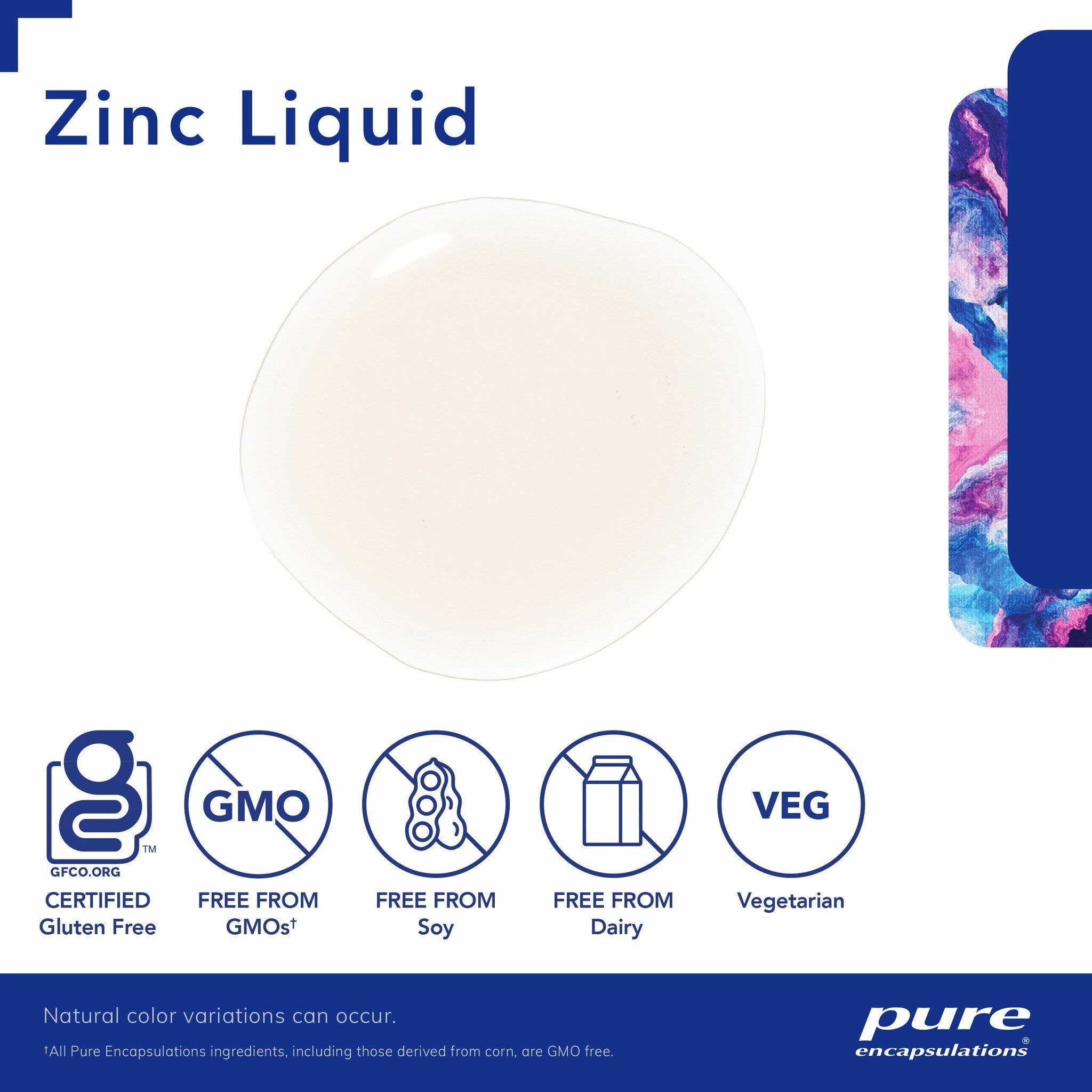 Pure Encapsulations Zinc Liquid 15 mg 