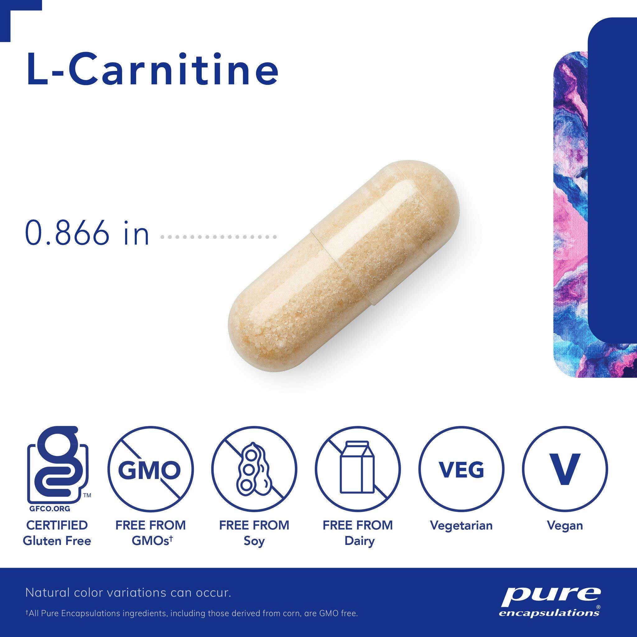 Pure Encapsulations l-Carnitine Capsules