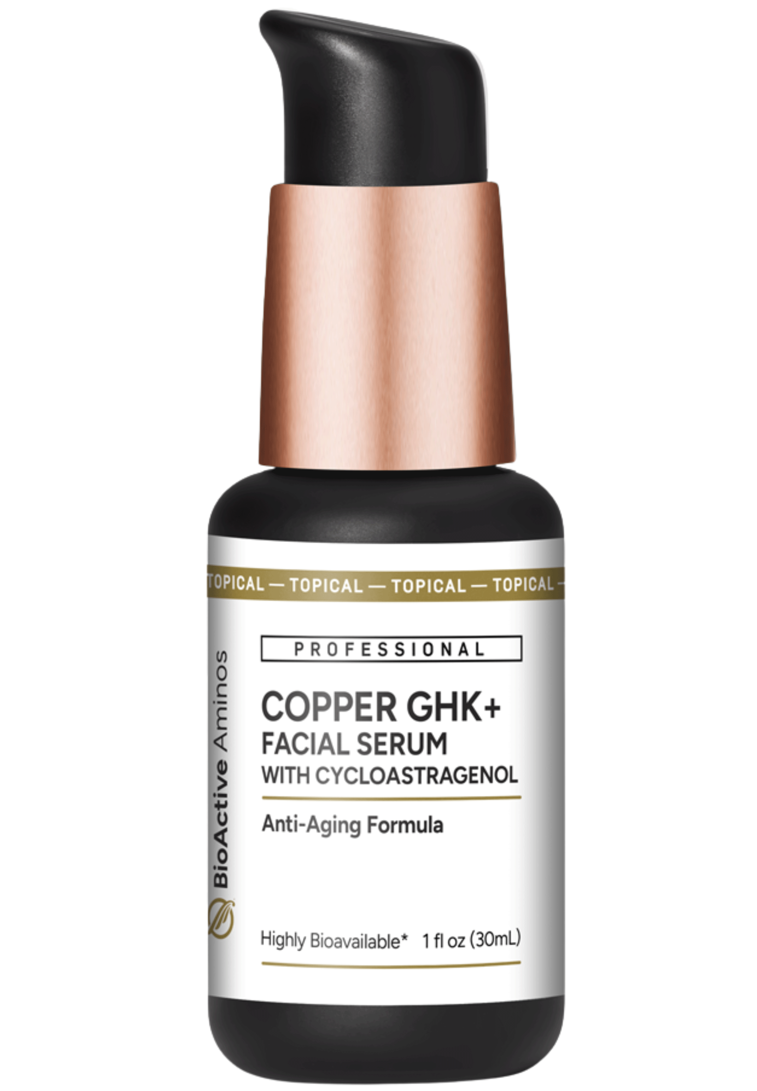 Quicksilver Scientific Copper GHK+ Facial Serum with Cycloastragenol