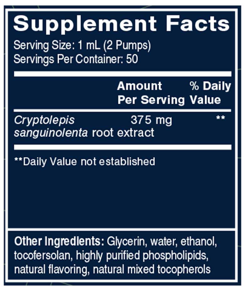 Quicksilver Scientific Liposomal Cryptolepis Ingredients