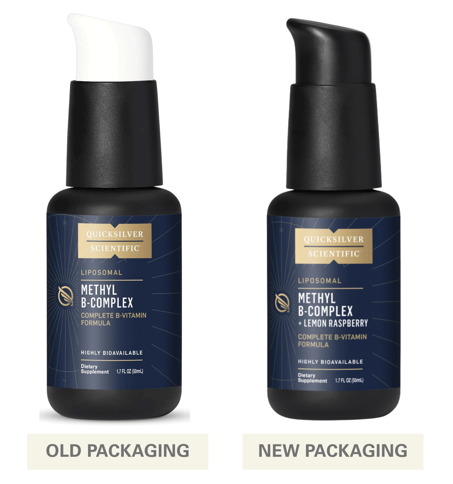 Quicksilver Scientific Liposomal Methyl B-Complex + Lemon Raspberry New Look