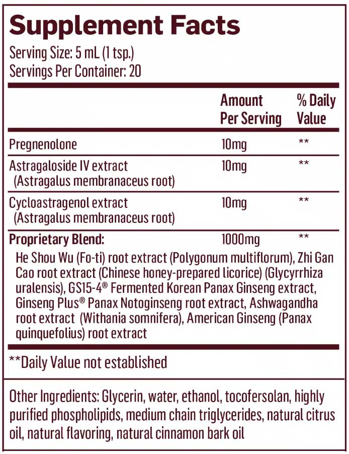 Quicksilver Scientific Longevity Elite Ingredients