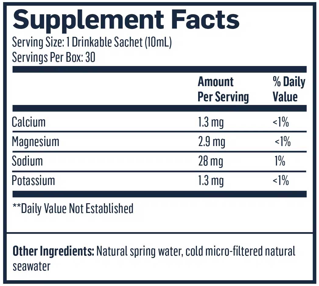 Quicksilver Scientific QuintEssential 0.9 Ingredients