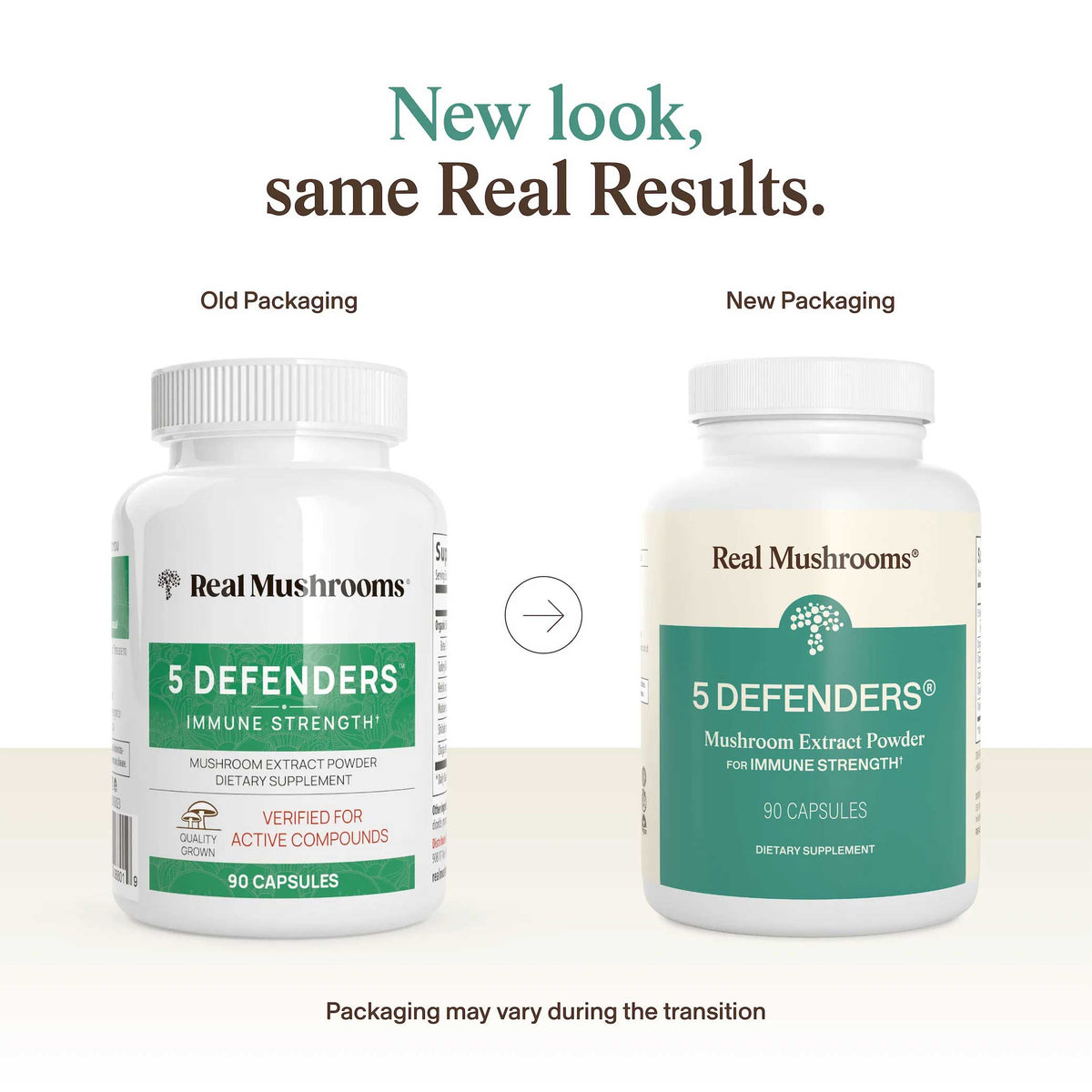 Real Mushrooms 5 Defenders Capsules New Look