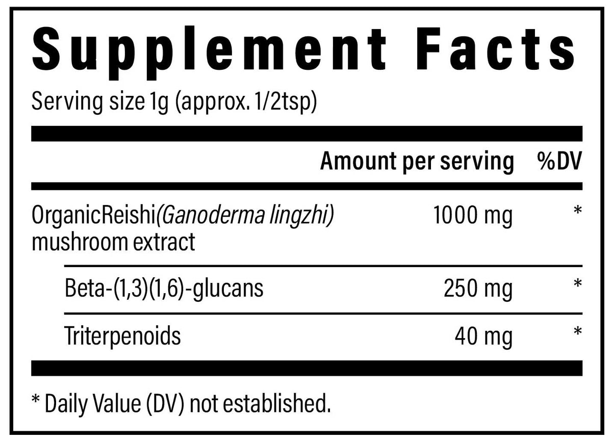 Real Mushrooms Reishi Powder Ingredients
