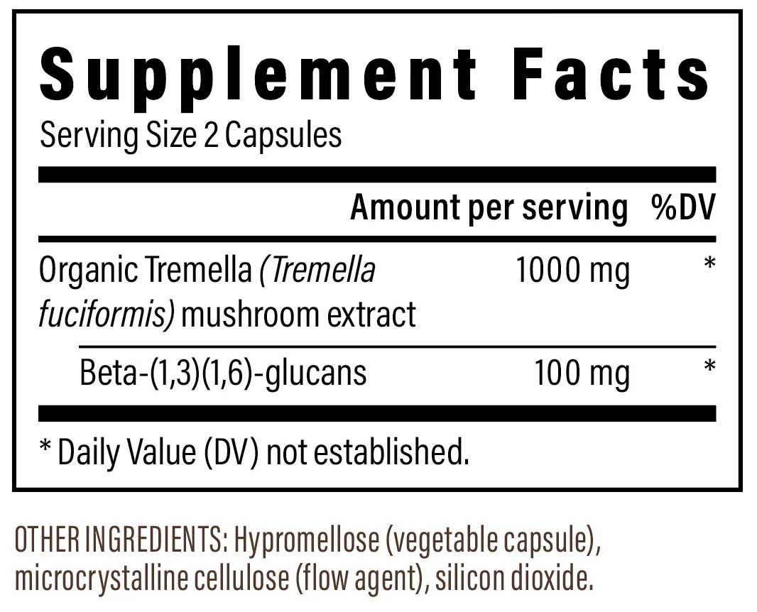 Real Mushrooms Tremella Capsules Ingredients