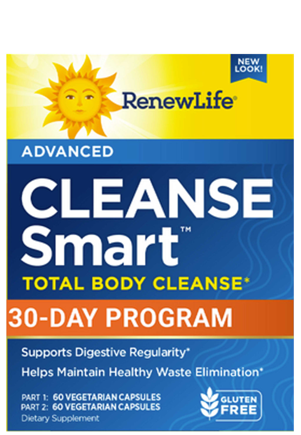 Renew Life Advanced Cleanse Smart Total Body Cleanse 30-Day Program ...
