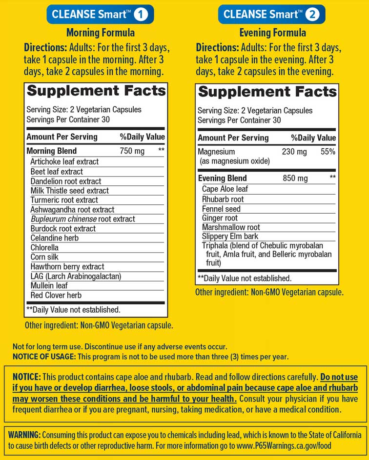 Renew Life Advanced Cleanse Smart Total Body Cleanse 30-Day Program ...