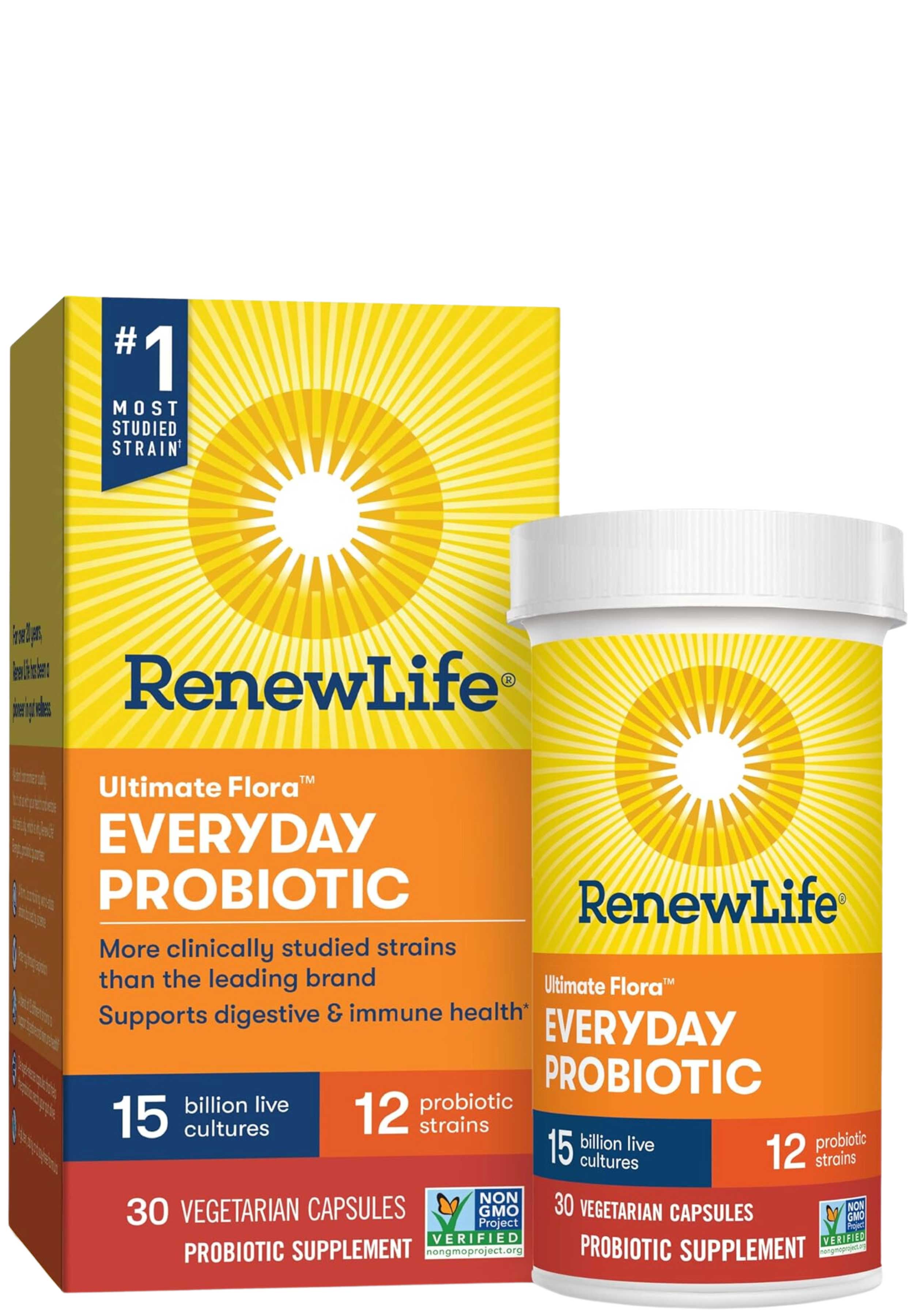 Renew Life Ultimate Flora Everyday Probiotic 15 Billion CFU