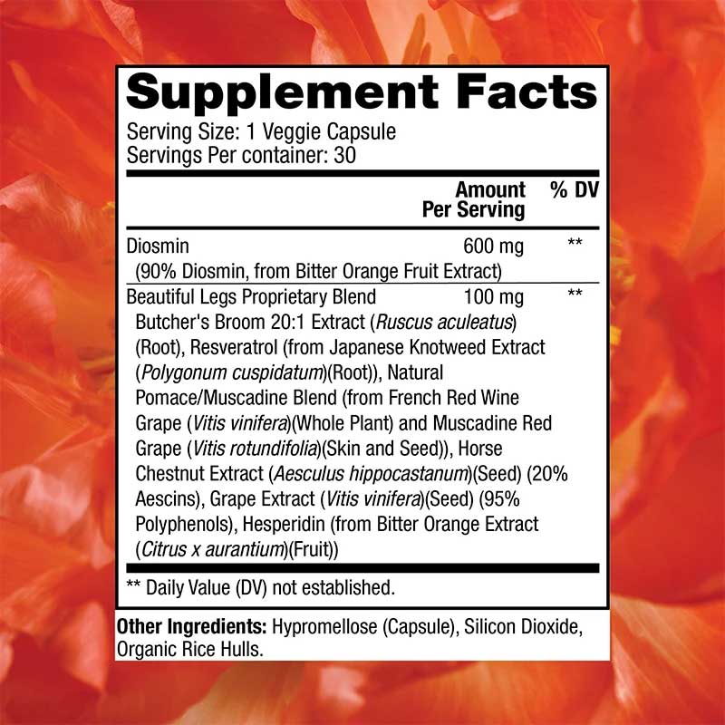 Reserveage Nutrition Beautiful Legs Ingredients
