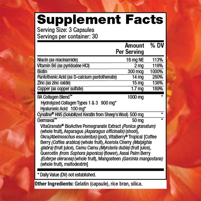 Reserveage Nutrition Tres Beauty 3 Ingredients