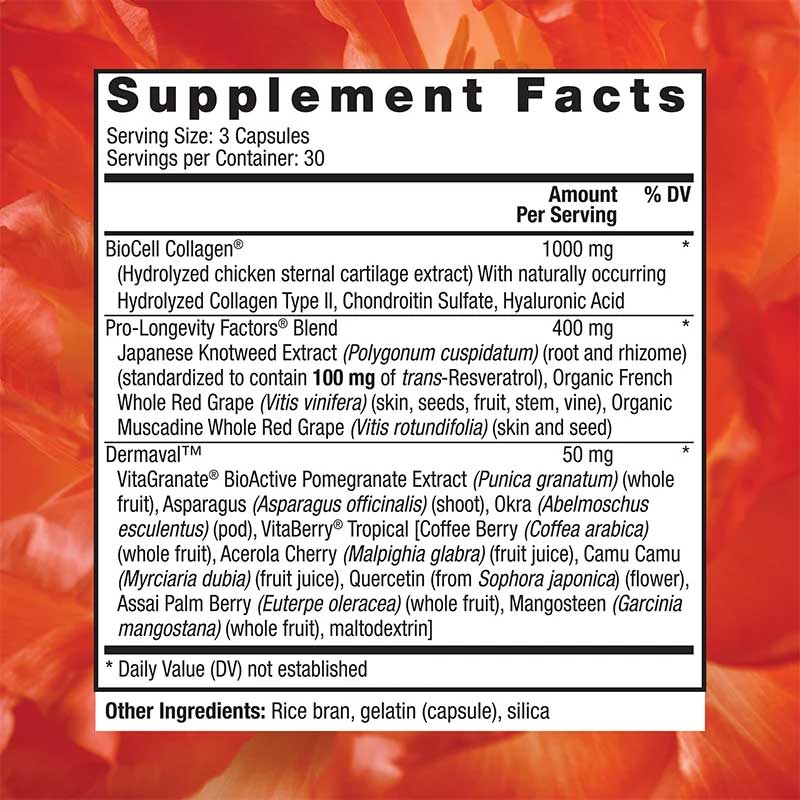 Reserveage Nutrition Ultra Collagen Booster Ingredients