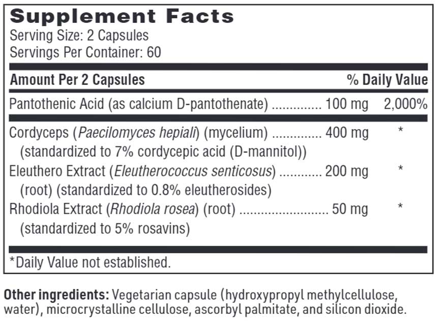 SFI HEALTH (Klaire Labs) Adrenamin Ingredients