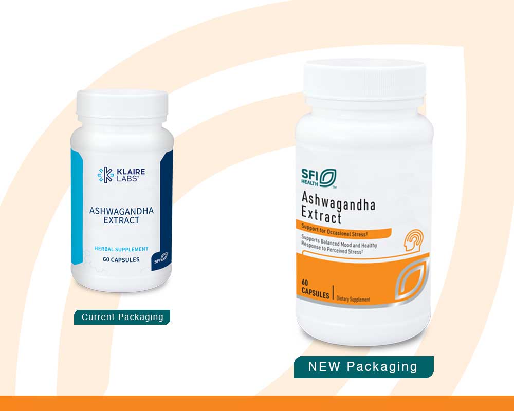SFI HEALTH (Klaire Labs) Ashwagandha Extract New Look