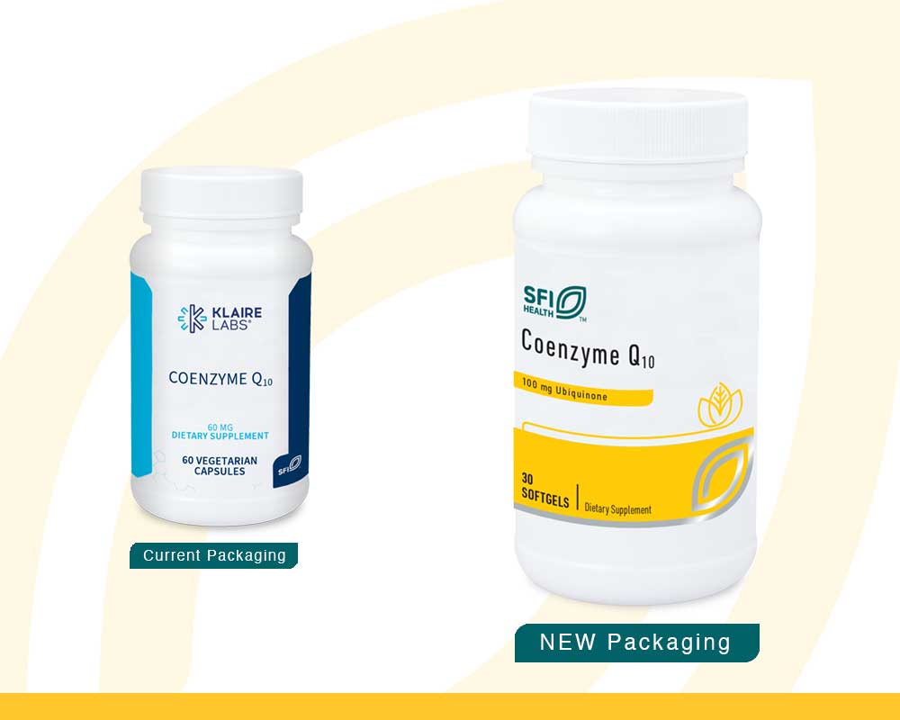 SFI HEALTH (Klaire Labs) Coenzyme Q10 60 mg New Look