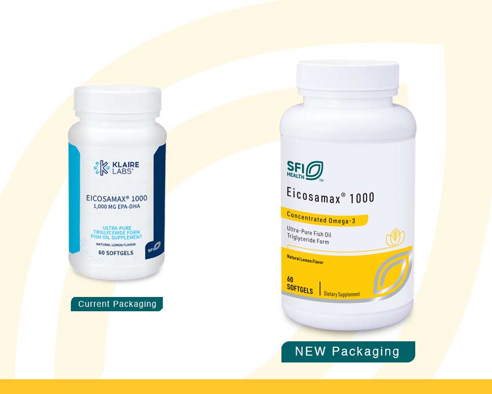 SFI HEALTH (Klaire Labs) Eicosamax 1000 New Look