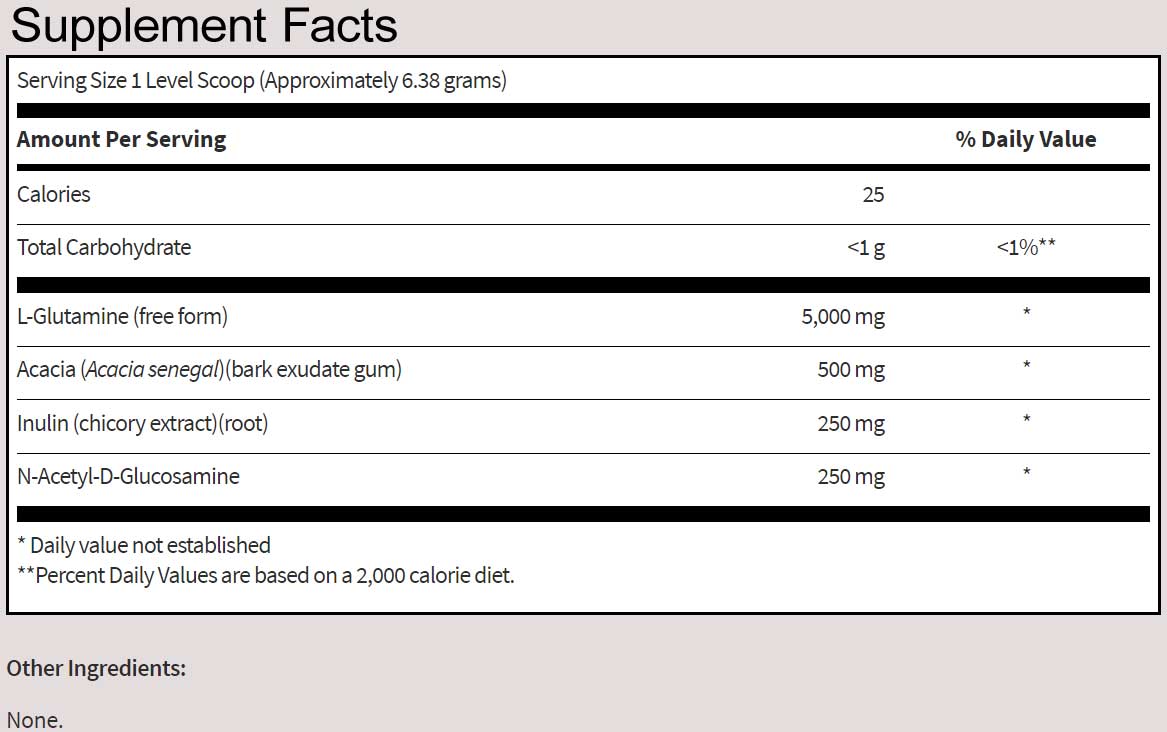 SFI HEALTH (Klaire Labs) GastroThera™ Powder Ingredients