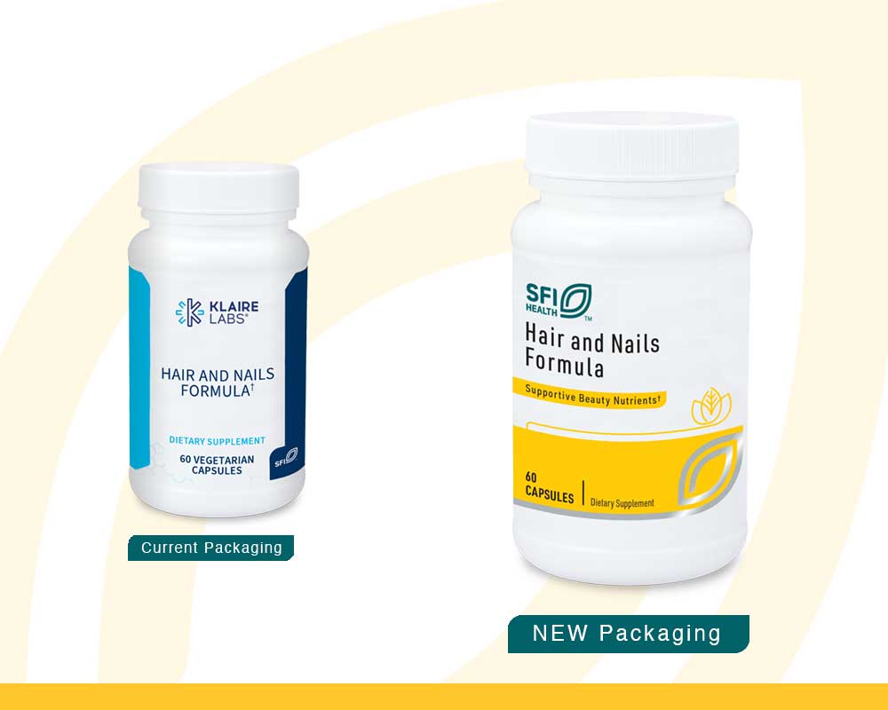 SFI HEALTH (Klaire Labs) Hair And Nails Formula New Look