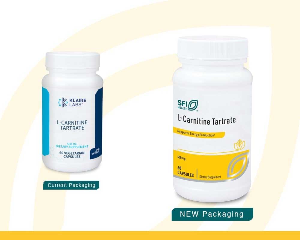 SFI HEALTH (Klaire Labs) L-Carnitine Tartrate New Look