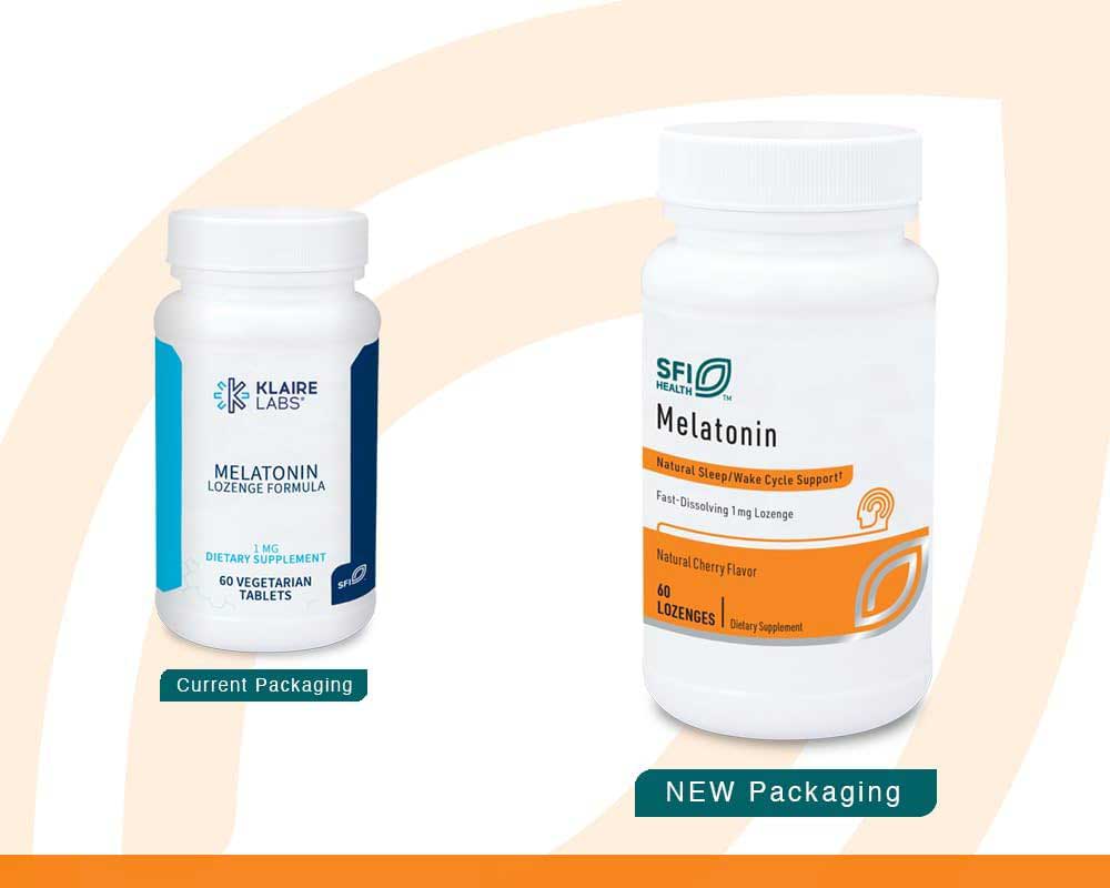 SFI HEALTH (Klaire Labs) Melatonin Lozenge Formula 1 mg New Look
