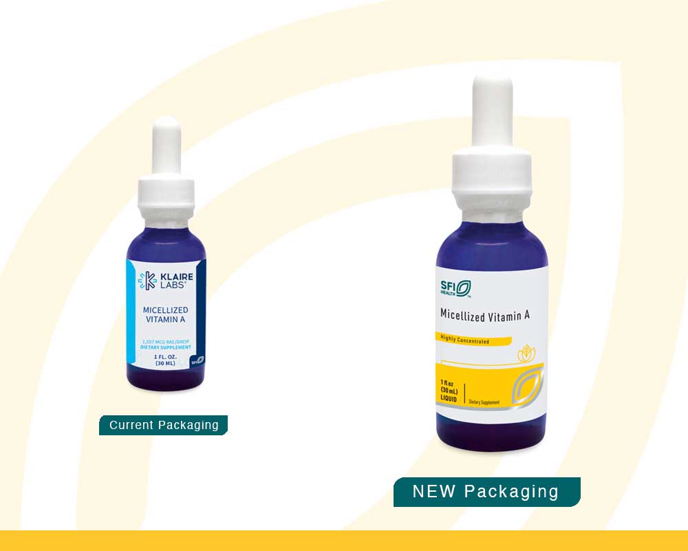 SFI HEALTH (Klaire Labs) Micellized Vitamin A Liquid New Look