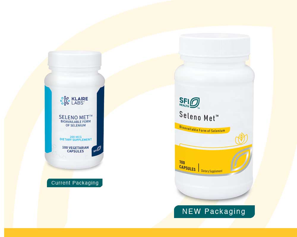 SFI HEALTH (Klaire Labs) Seleno Met New Look