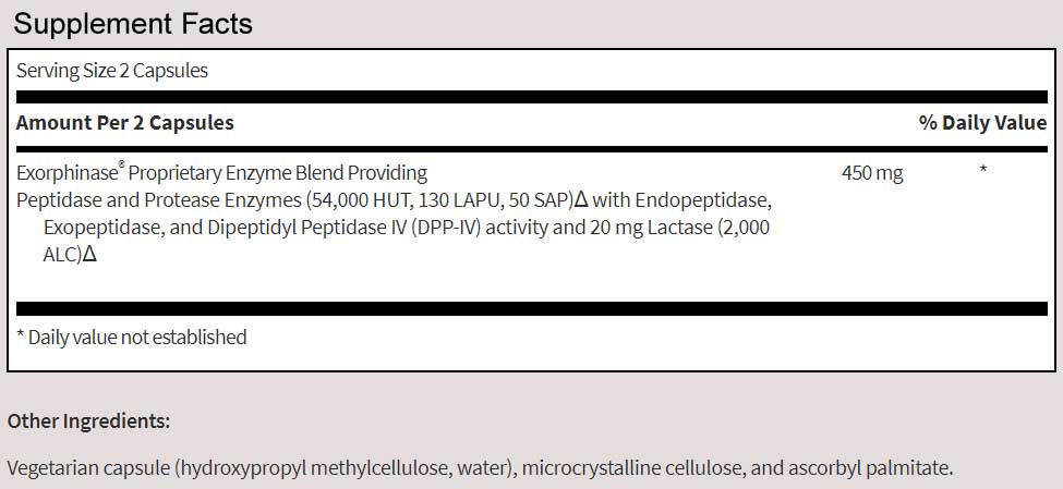 SFI HEALTH (Klaire Labs) SerenAid Ingredients