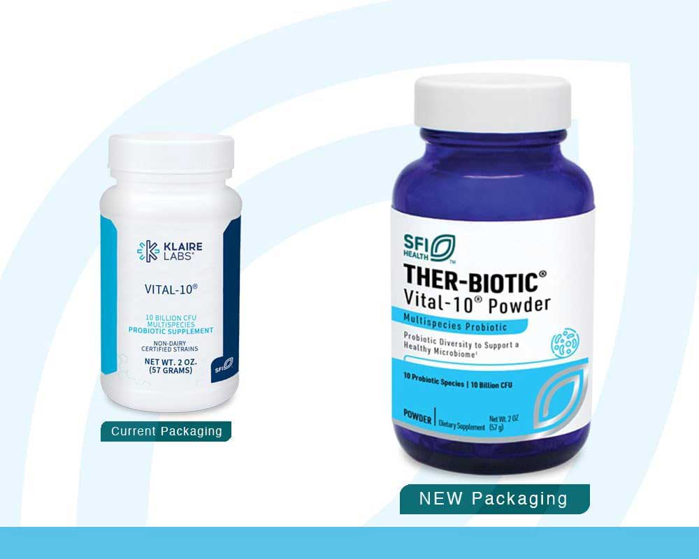 SFI HEALTH (Klaire Labs) Ther-Biotic Vital-10 Powder New Look
