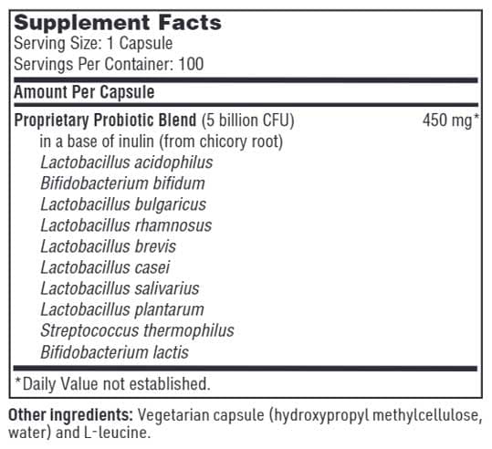 SFI HEALTH (Klaire Labs) Ther-Biotic Vital-10 Ingredients