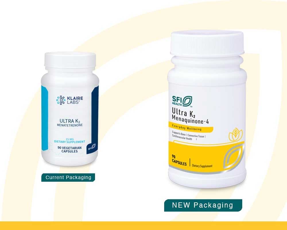 SFI HEALTH (Klaire Labs) Ultra K2 Menaquinone - 4 New Look
