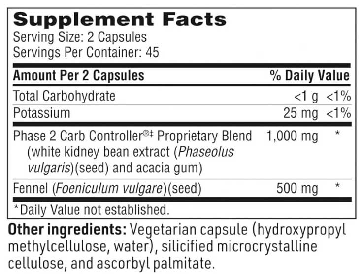 SFI HEALTH (Klaire Labs) Theraslim Ingredients