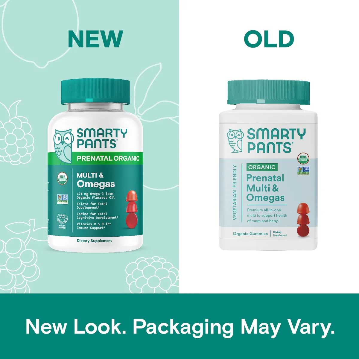 SmartyPants Prenatal Organic Multi & Omegas (Formerly Prenatal Organic Formula) New Look