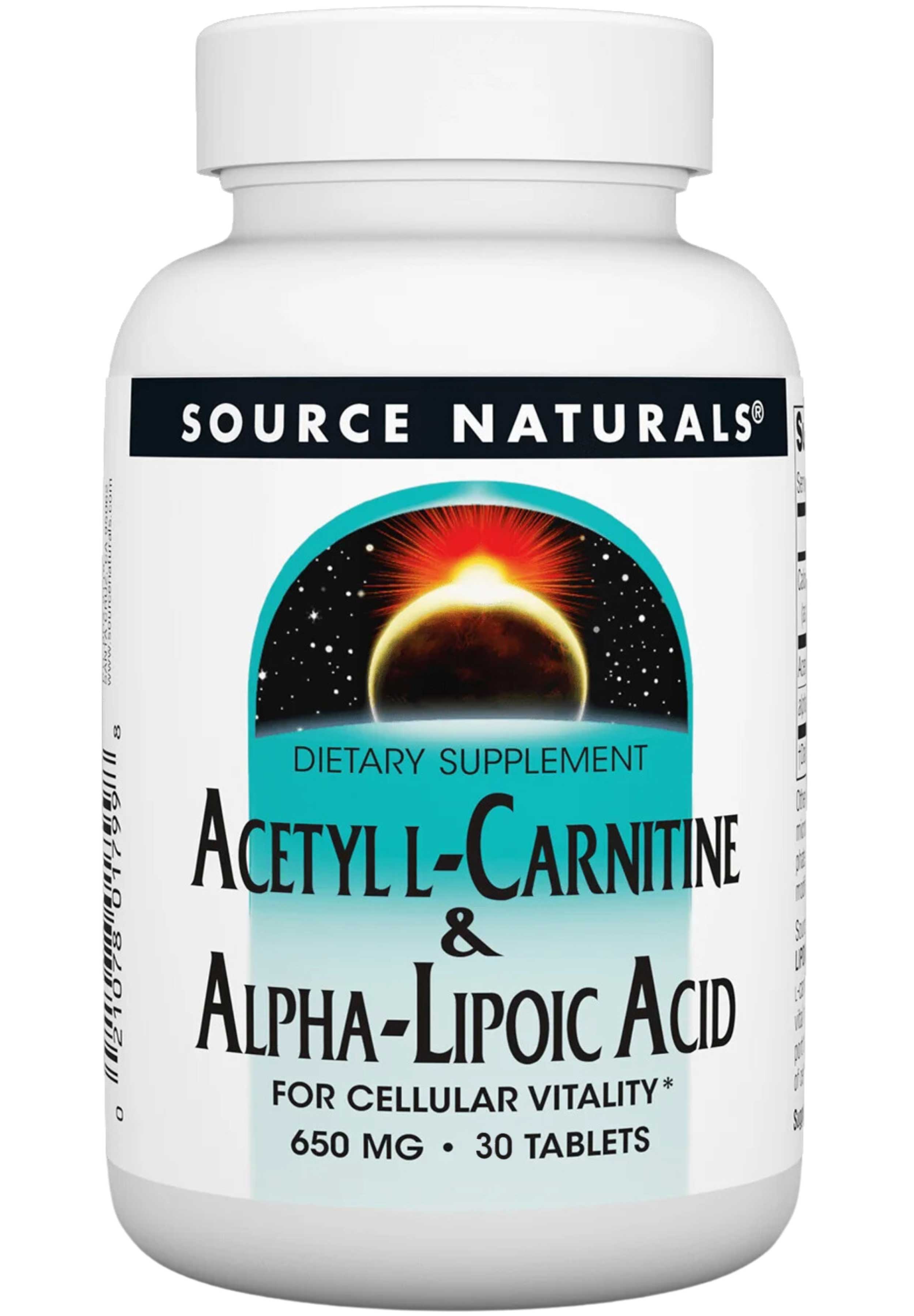 Source Naturals Acetyl L-Carnitine & Alpha Lipoic Acid