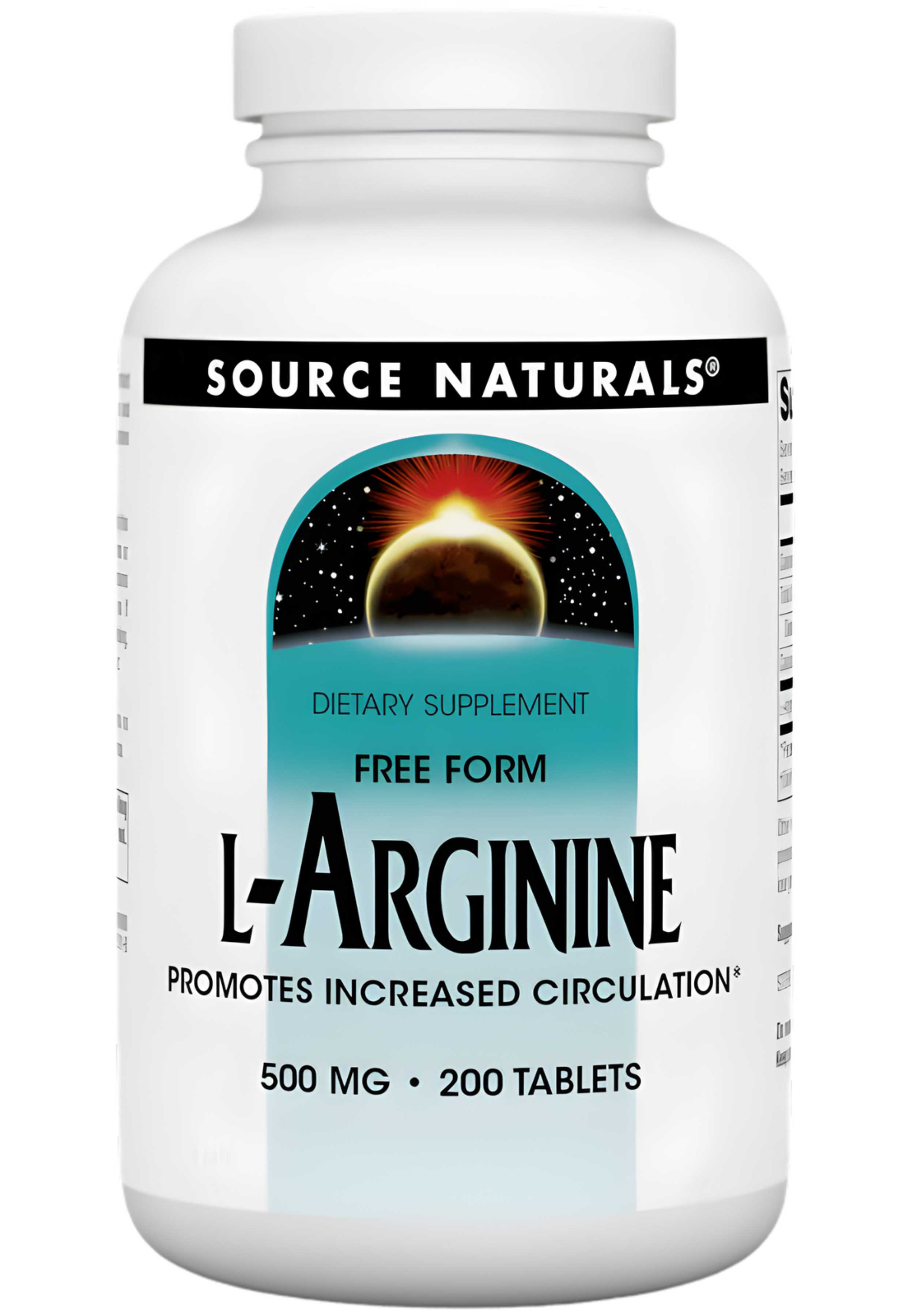 Source Naturals L-Arginine 500 mg, Tablets