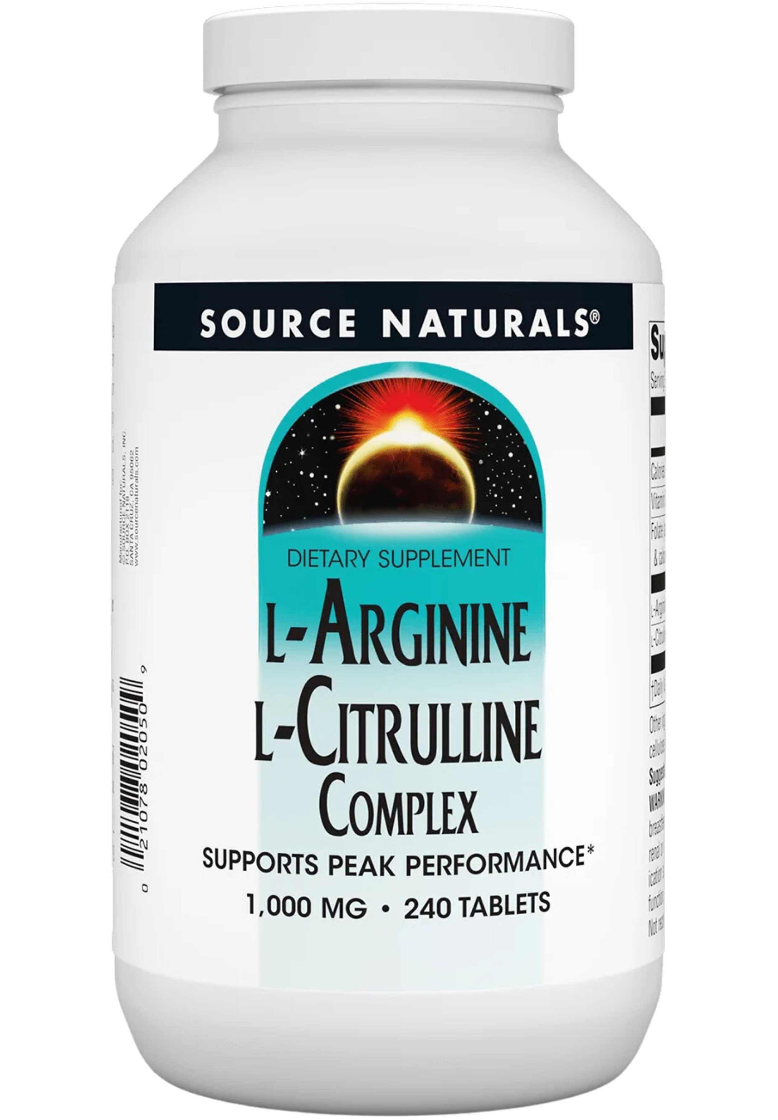 Source Naturals L-Arginine L-Citrulline Complex