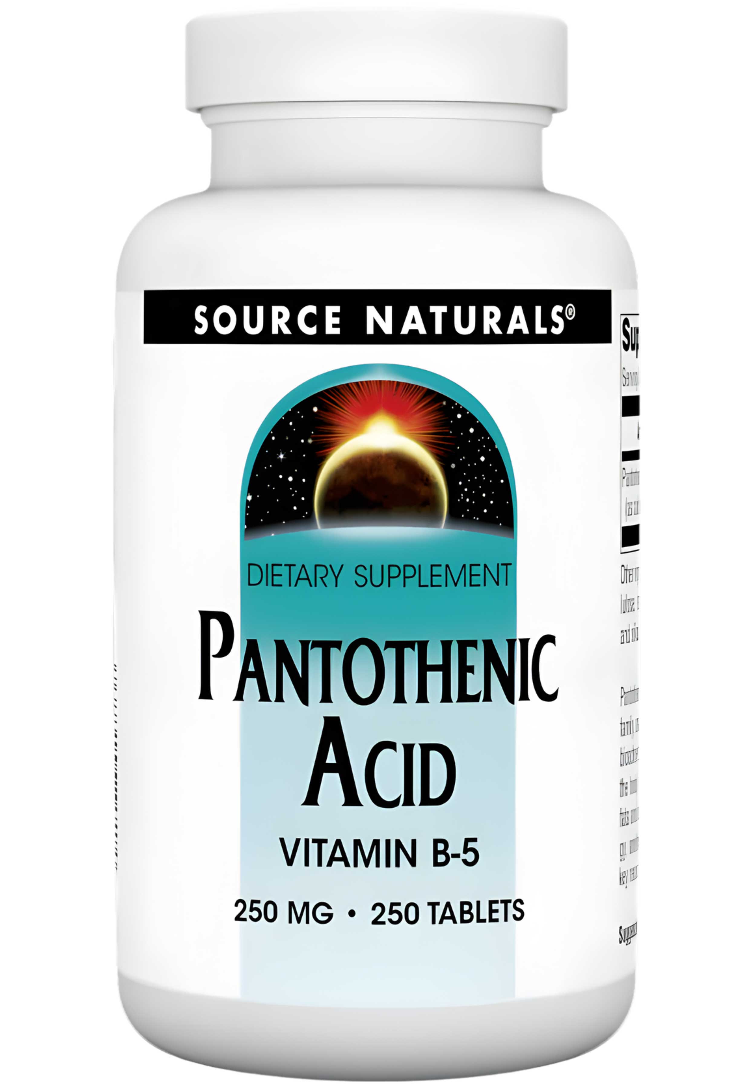 Source Naturals Pantothenic Acid 250 mg