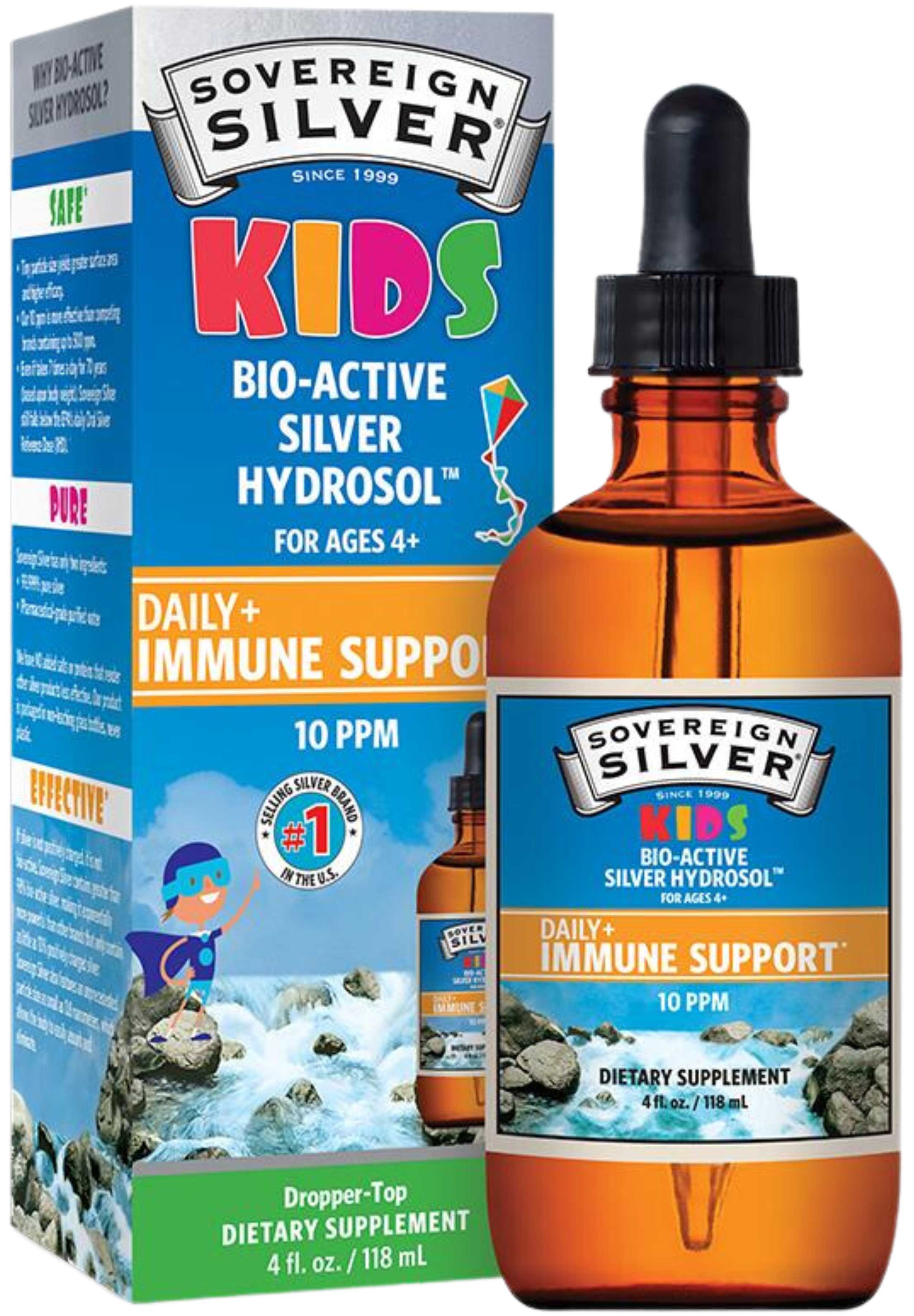 Sovereign Silver KIDS Bio-Active Silver Hydrosol - Dropper-Top