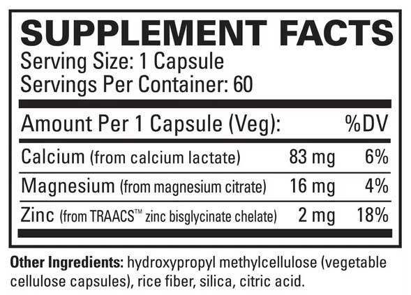 Terry Naturally Muscle Relax Ingredients