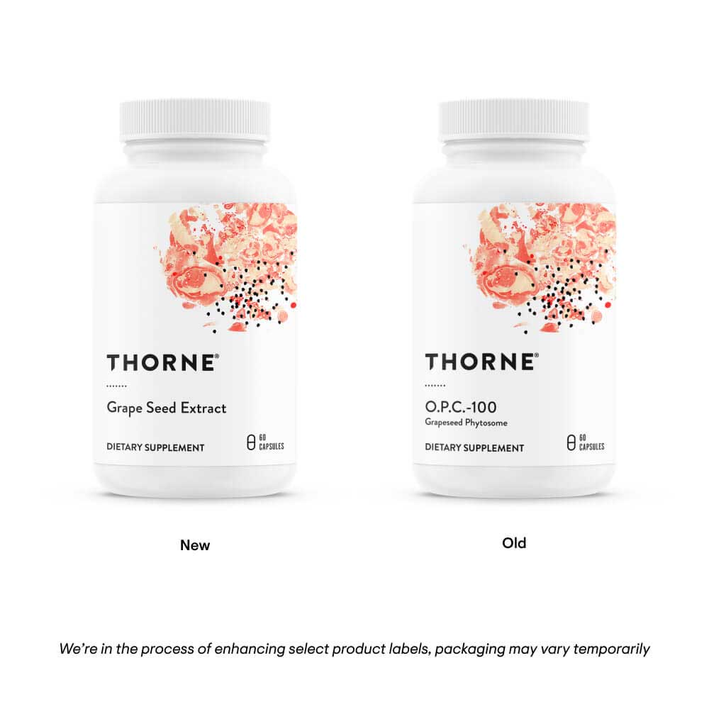 Thorne Research Grape Seed Extract (Formerly O.P.C. 100) New Look