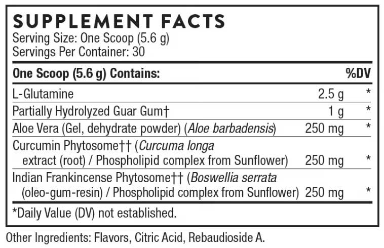 Thorne Research Leaky Gut Support (Formerly EnteroMend) Ingredients