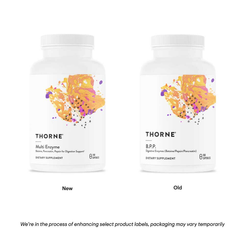 Thorne Research Multi Enzyme (Formerly B.P.P.) New Look