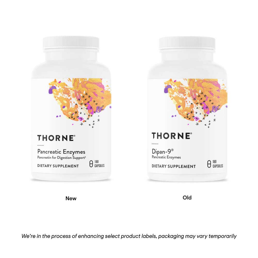 Thorne Research Pancreatic Enzymes (Formerly Dipan-9) New Look
