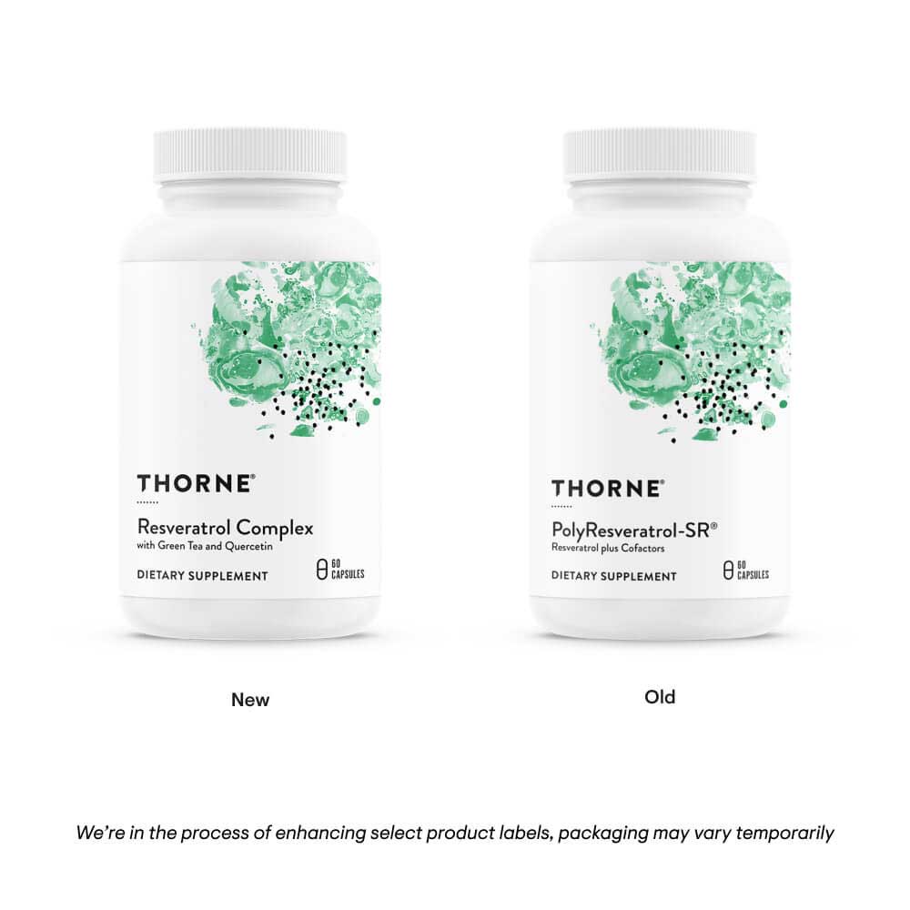 Thorne Research Resveratrol Complex (Formerly PolyResveratrol-SR) New Look