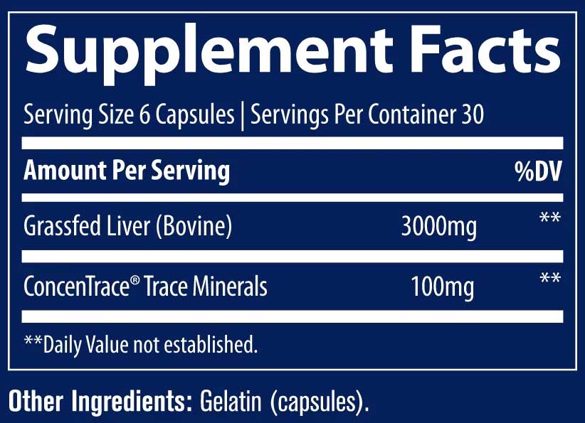 Trace Minerals Research Beef Liver Ingredients