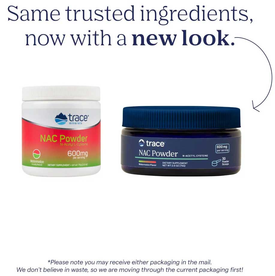 Trace Minerals Research NAC Powder (N-Acetyl L-Cysteine) New Look