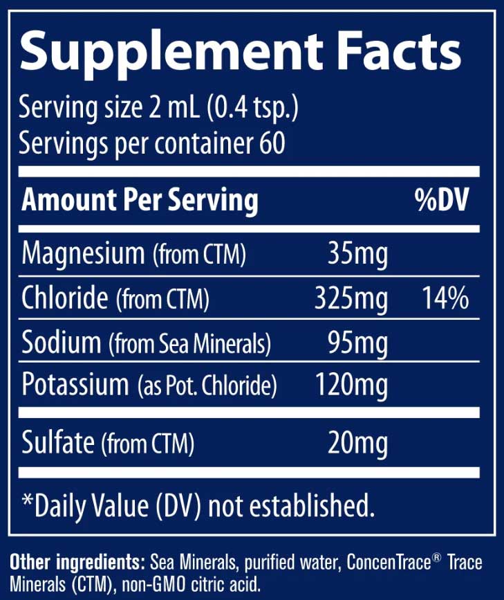 Trace Minerals Research No! Muscle Cramps Ingredients