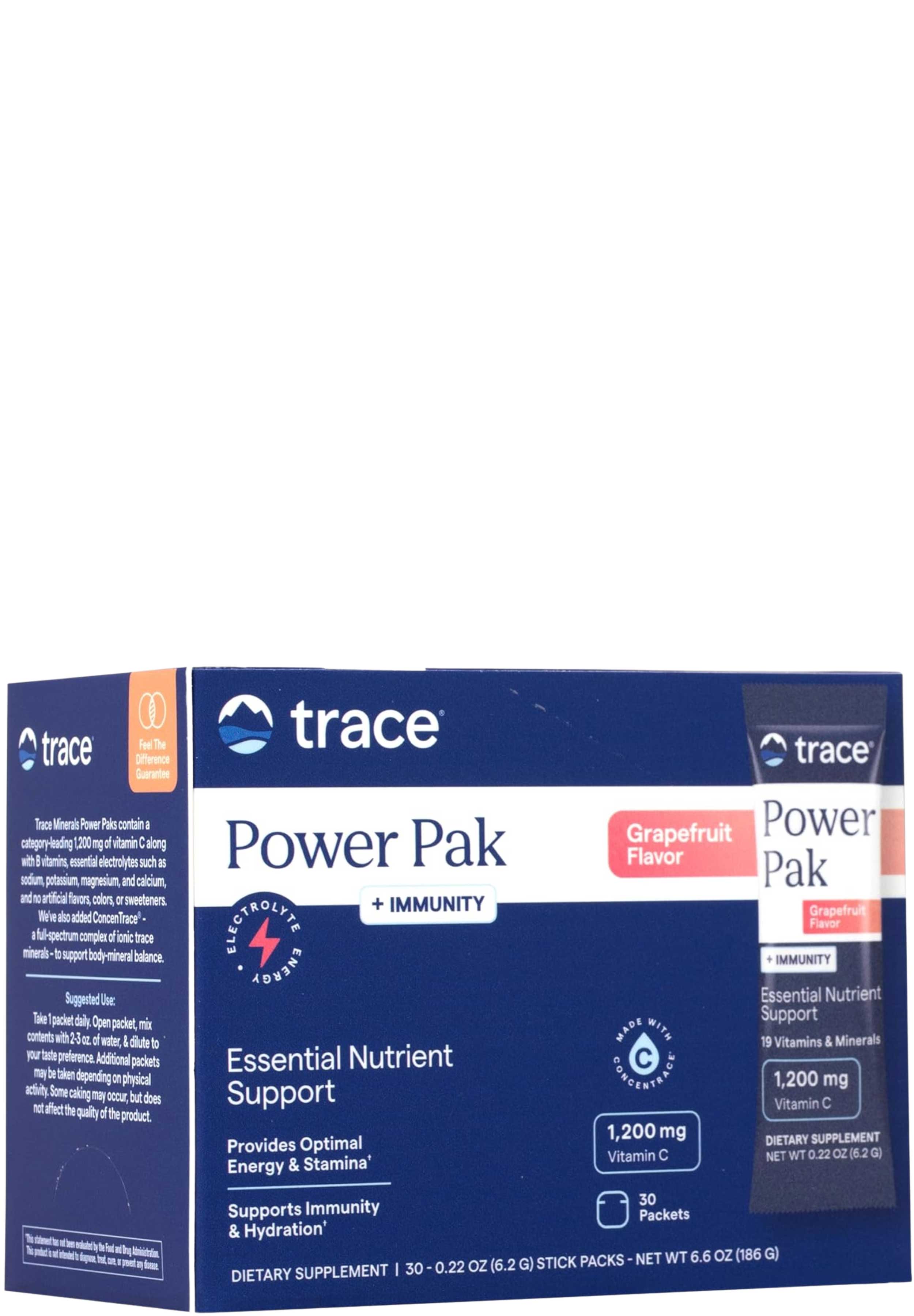 Trace Minerals Research Power Pak+ Immunity Grapefruit